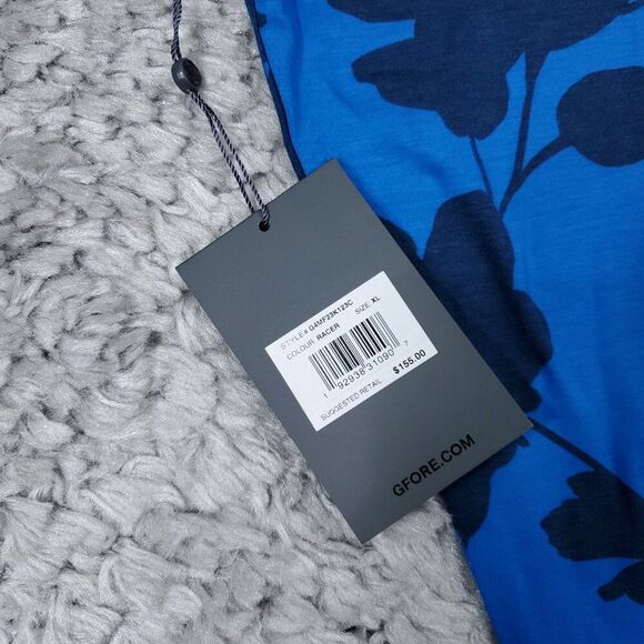 G/FORE Men’s Tonal Floral Luxe Quarter Zip Golf Pullover Blue Mid Layer Size XL - Picture 5 of 8